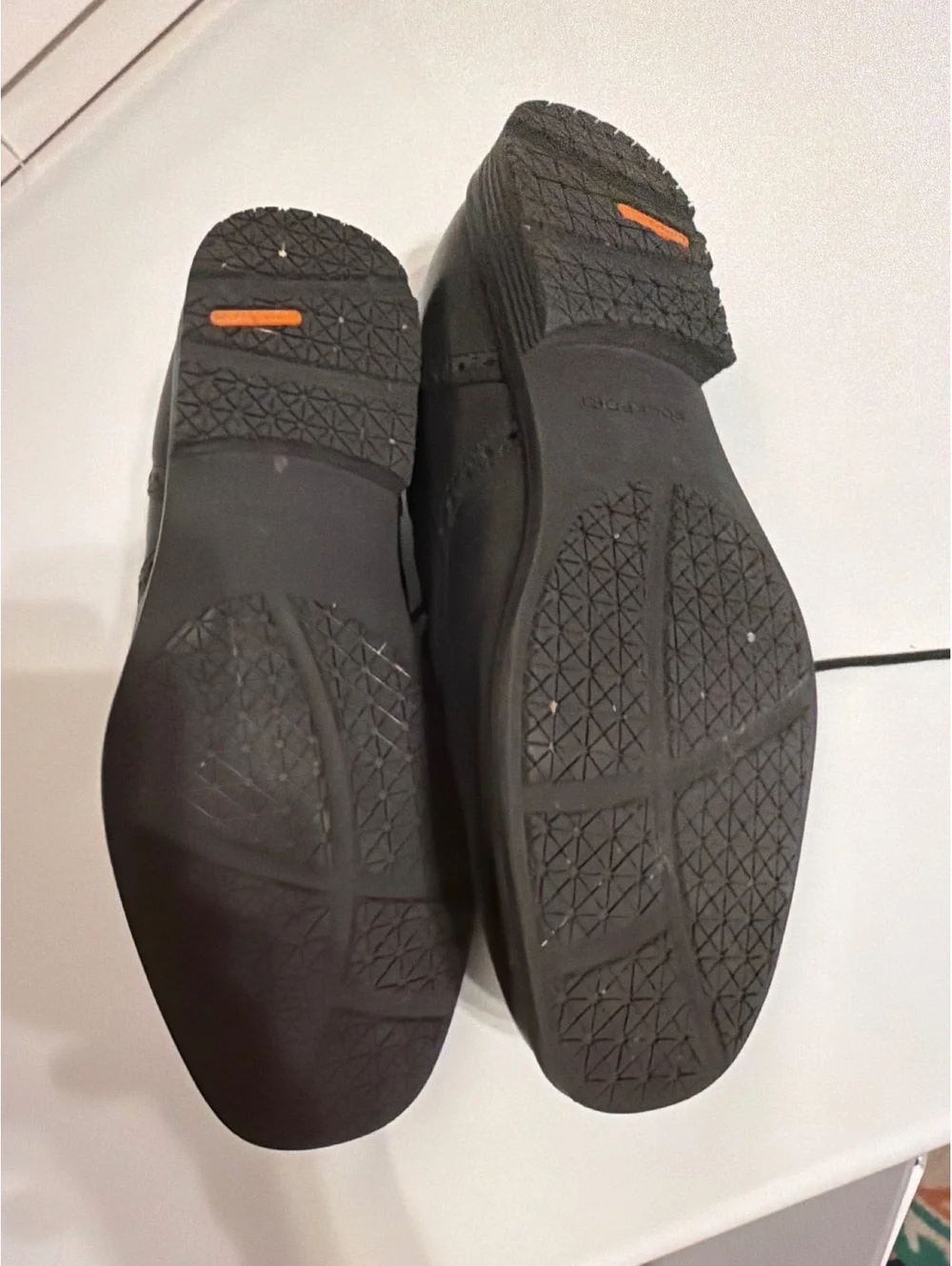 Rockport Men's Black Leather Wingtip Dress Shoes Size 8